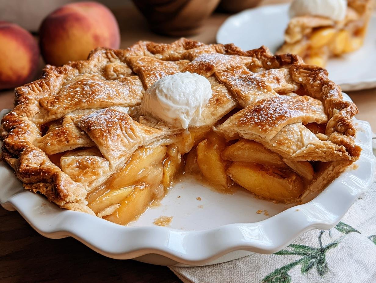 Peach Pie: Best Summer Dessert Recipe 1 Peach Pie
