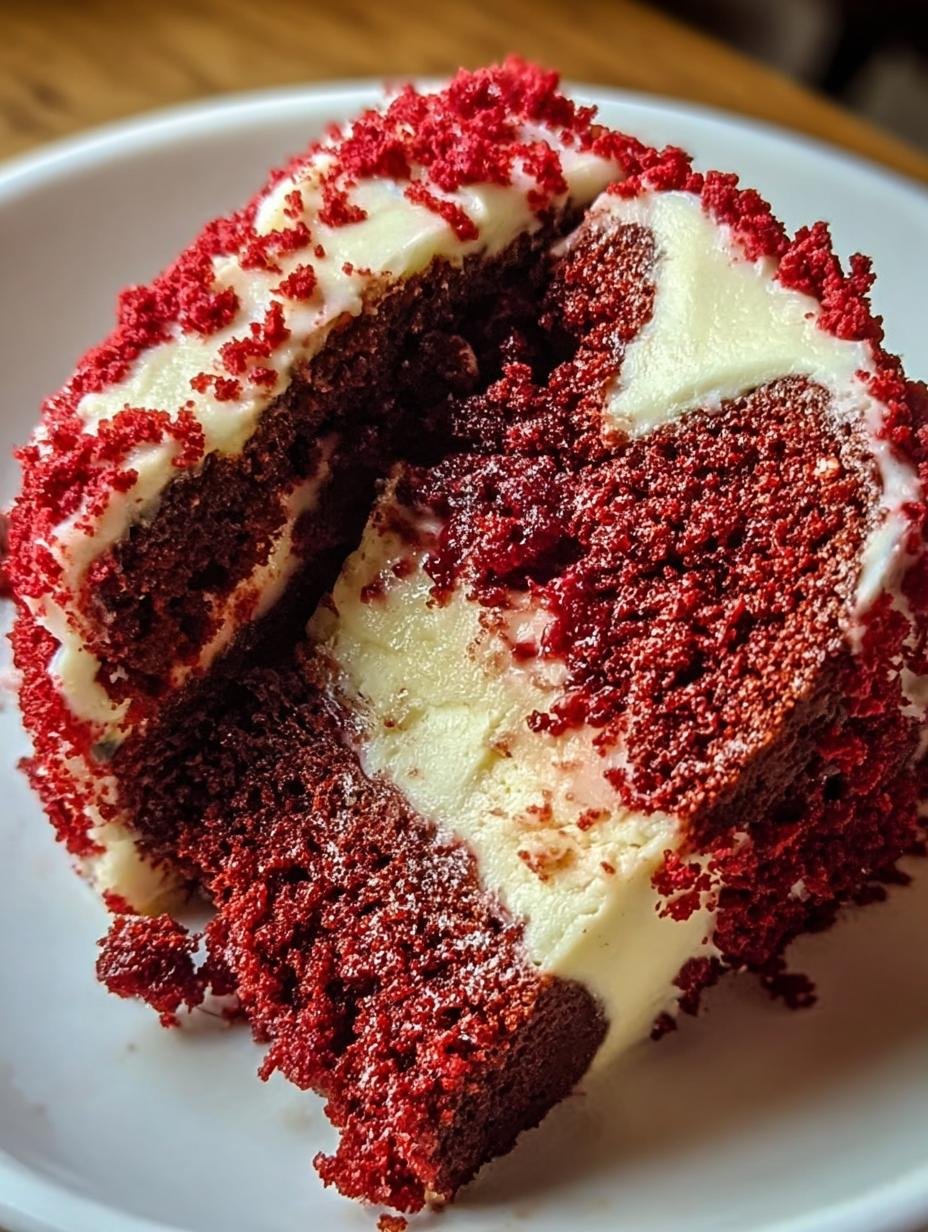 Red Velvet Honeybun Incredible: Pure Bliss Baked - Red Velvet Honeybun Incredible - close-up of batter being poured into pan