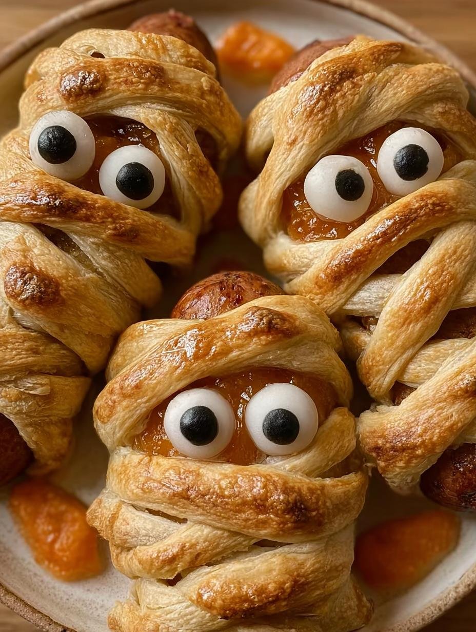 Sausage Mummies: Terrific 10 Min Recipe 2 Sausage Mummies: Terrific 10 Min Recipe - Sausage Mummies - main visual representation