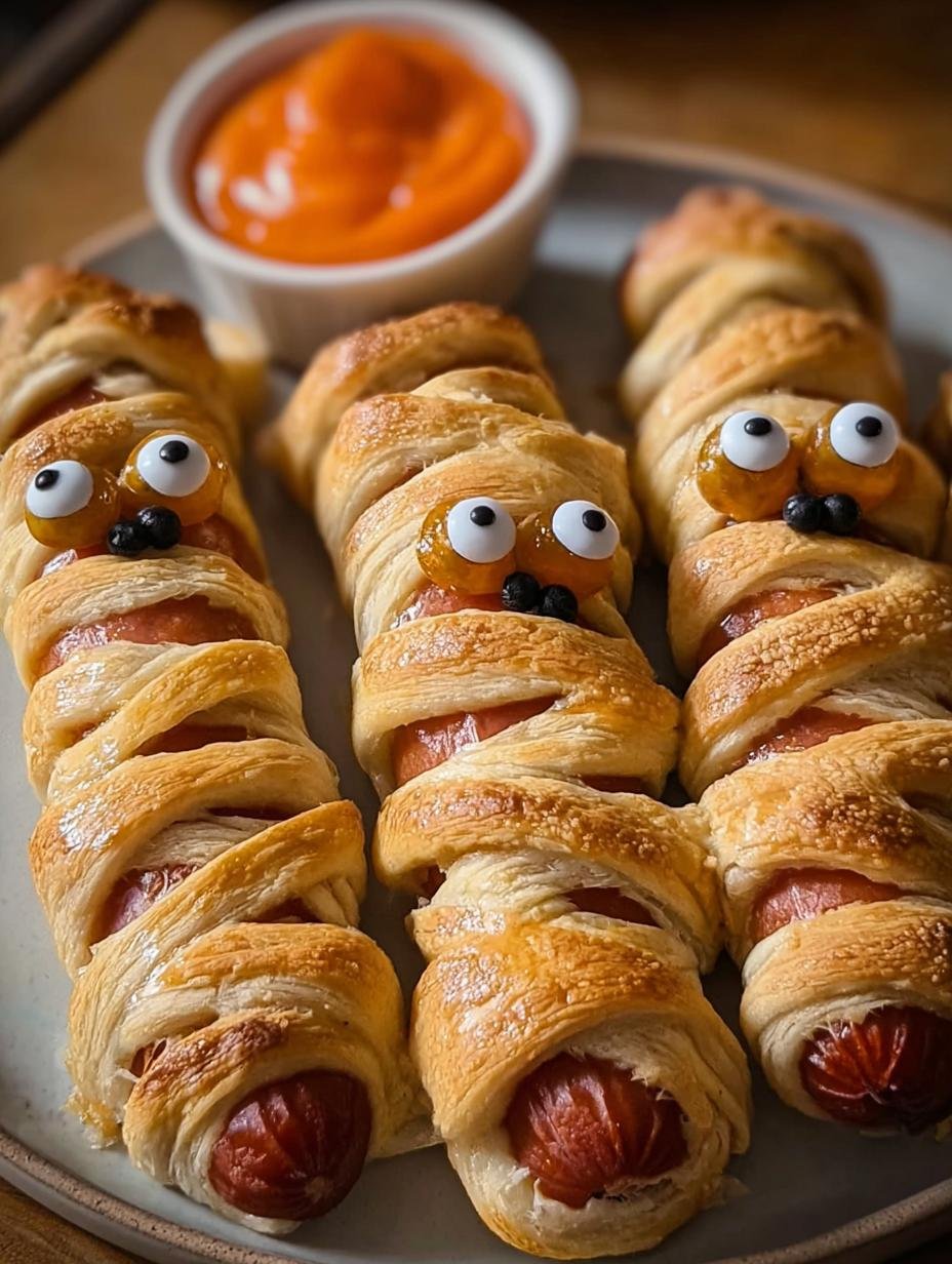 Sausage Mummies: Terrific 10 Min Recipe 3 Sausage Mummies: Terrific 10 Min Recipe - Sausage Mummies - additional detail