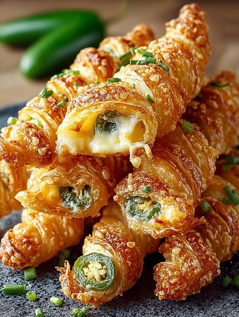 Spicy Jalapeno Popper Twists: 12 Cheesy Appetizer Rolls - Spicy Jalapeno Popper Twists - main visual representation