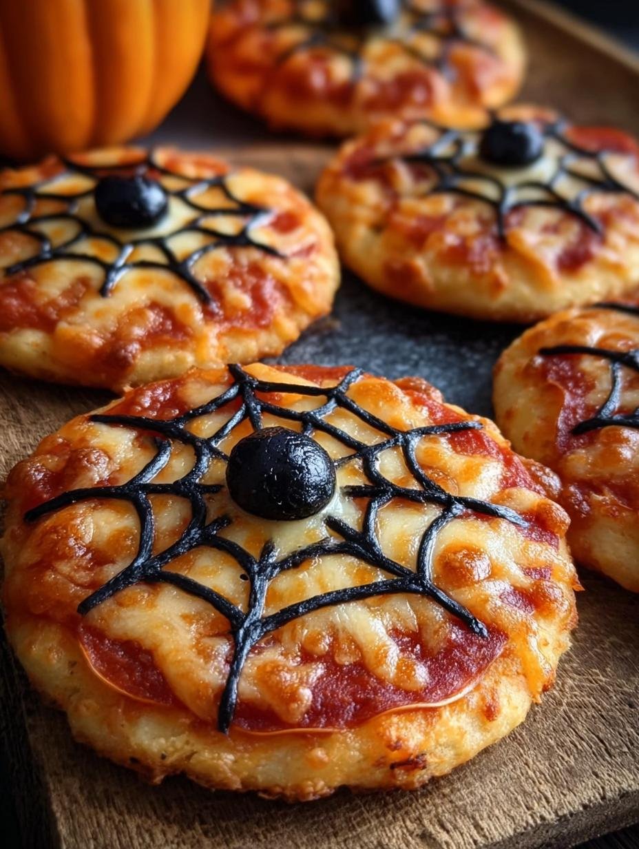 Spiderweb Pizza Bites: An Easy, Amazing Halloween Treat - Spiderweb Pizza Bites - additional detail