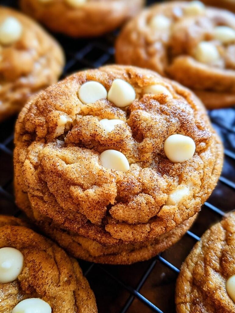 White Chocolate Pumpkin Snickerdoodles