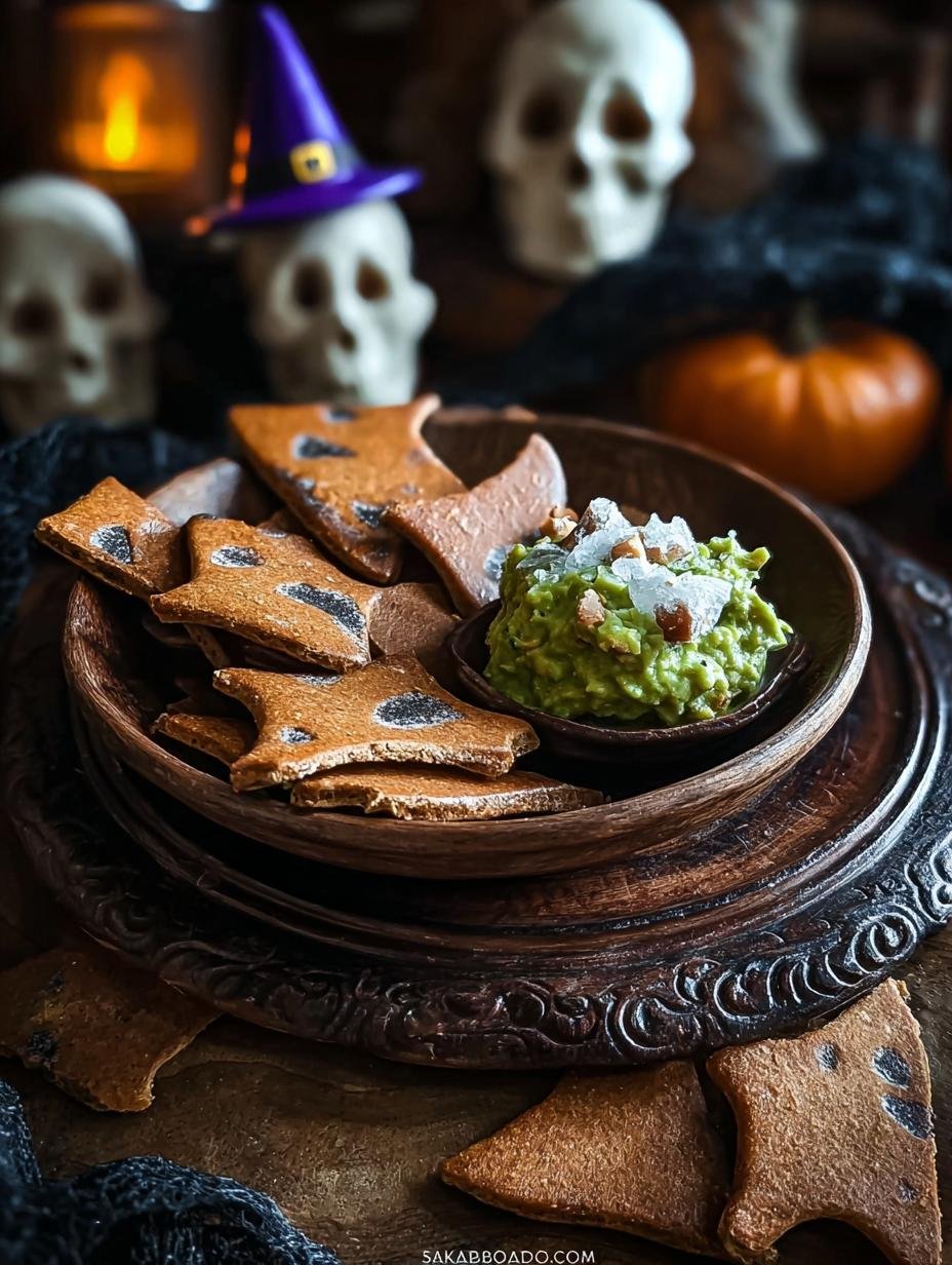 Witch Themed Snack Ideas: 1 Pot Ghoulish Guac - Witch Themed Snack Ideas - additional detail