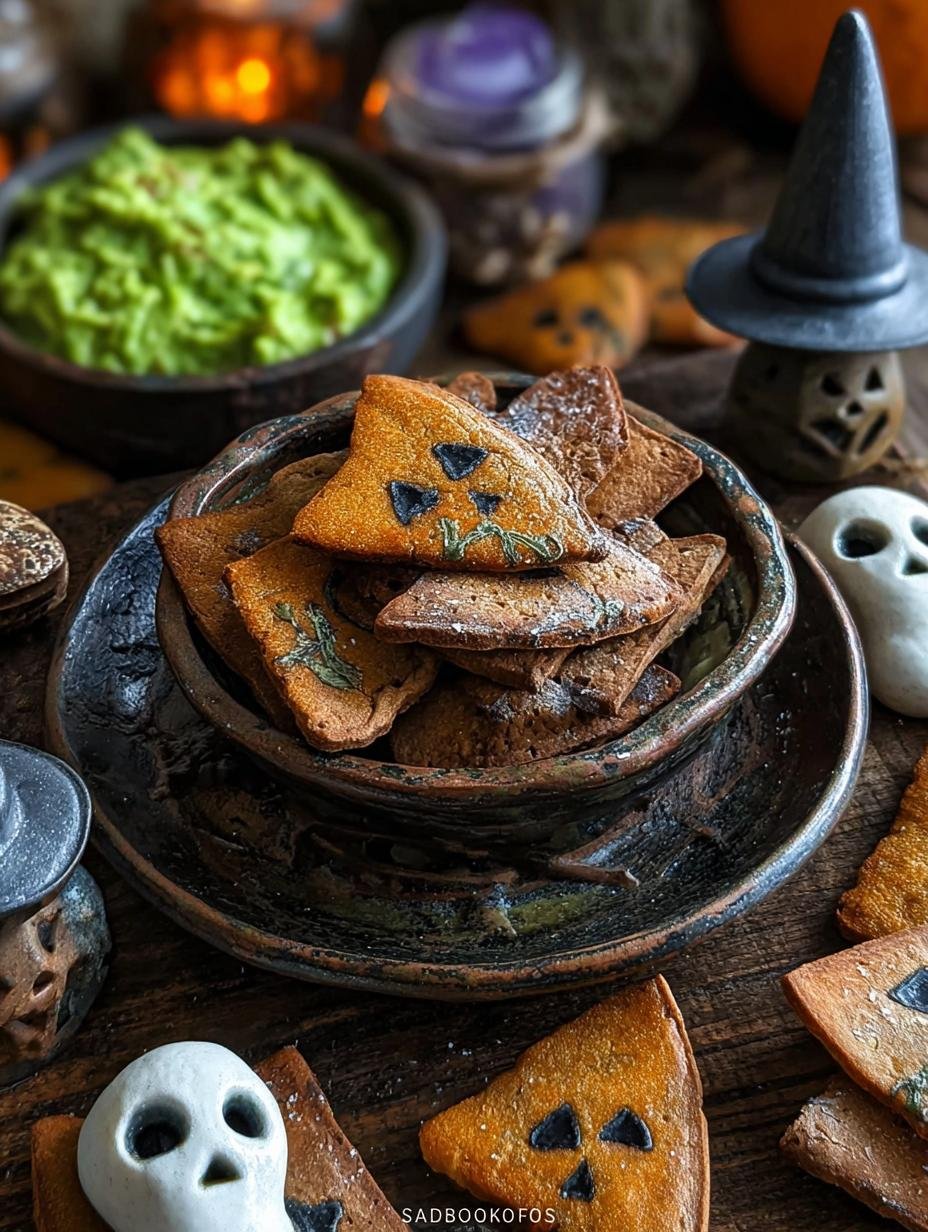 Witch Themed Snack Ideas: 1 Pot Ghoulish Guac - Witch Themed Snack Ideas - additional detail
