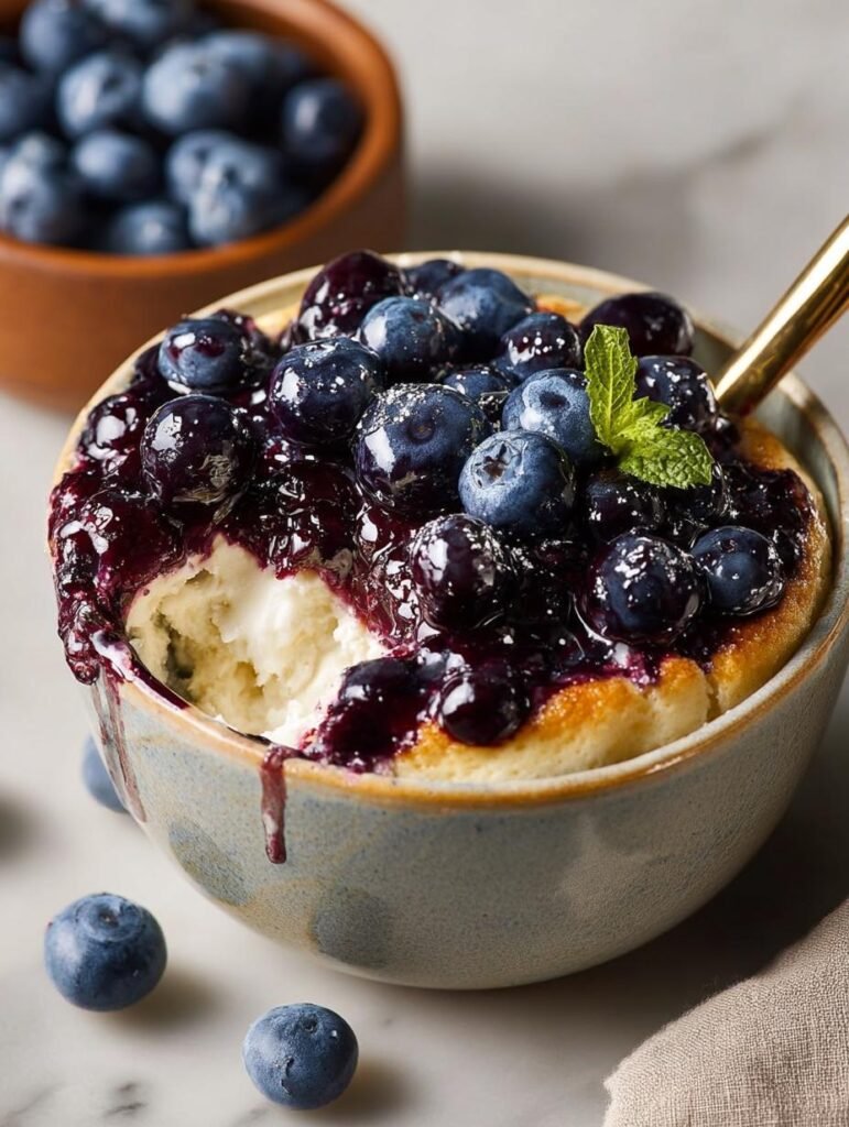 Baked Blueberry Cottage Cheese