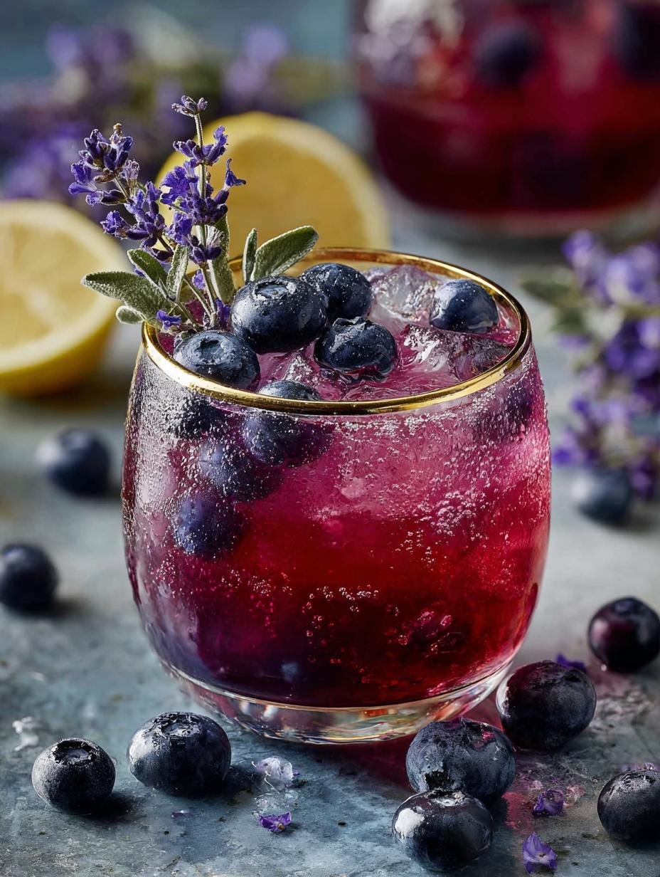Refreshing Blueberry Lavender Lemonade for Summer - Blueberry Lavender Lemonade - main visual representation