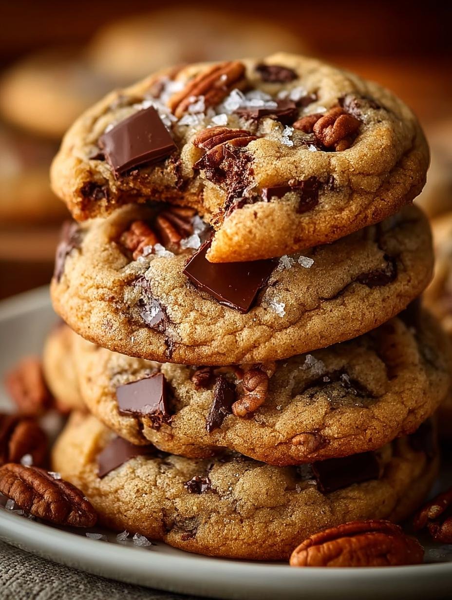 Brown Butter Bourbon Pecan Chocolate Chunk Cookies Recipe - Brown Butter Bourbon Pecan - main visual representation