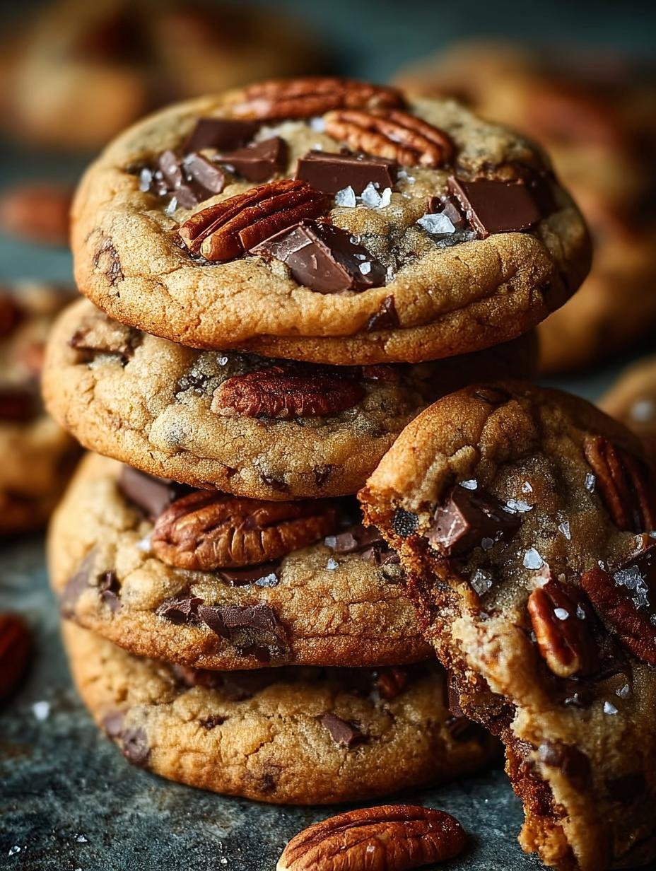 Brown Butter Bourbon Pecan Chocolate Chunk Cookies Recipe - Brown Butter Bourbon Pecan - additional detail