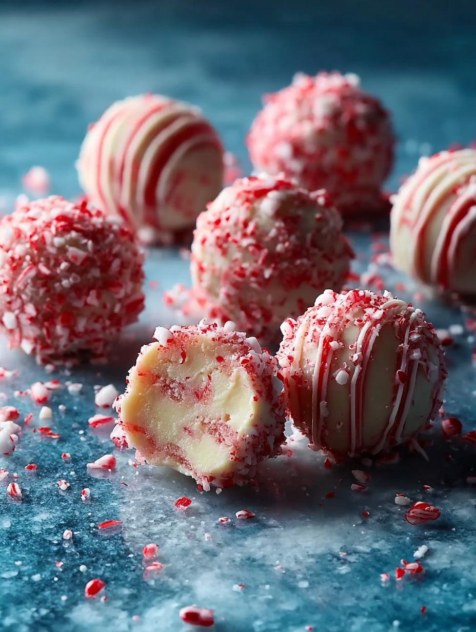 Candy Cane Fudge Snowballs: 24 Festive Treats to Enjoy - Candy Cane Fudge Snowballs - main visual representation