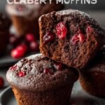 Chocolate Cranberry Muffins