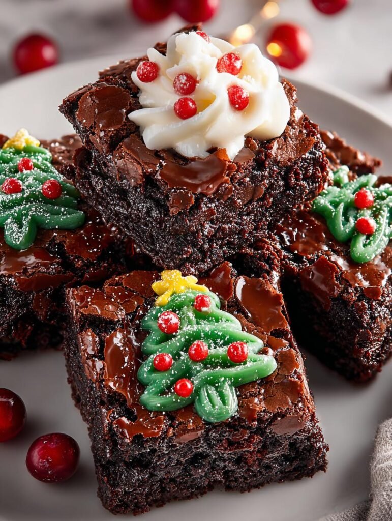 Christmas Tree Brownies