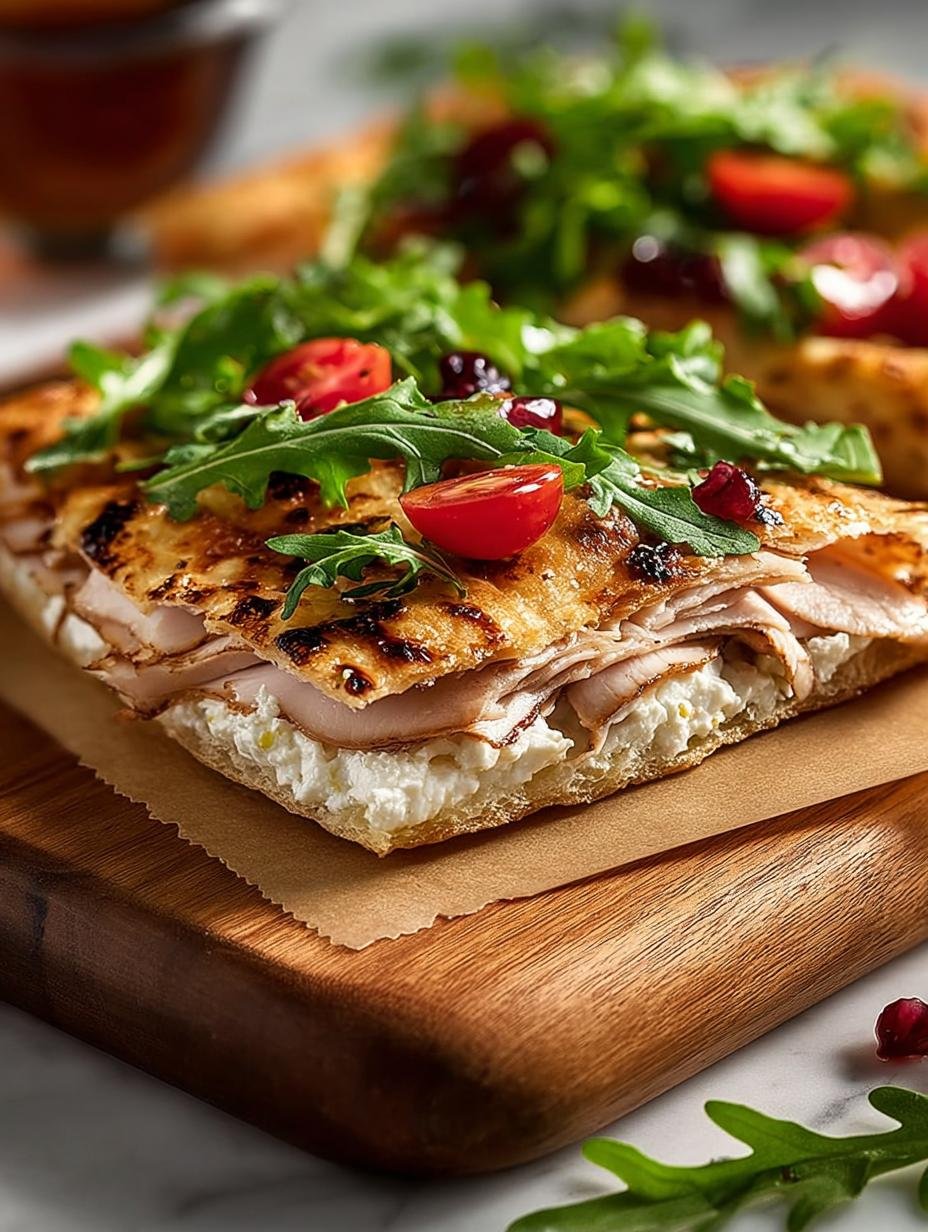 Cottage Cheese Flatbread with Turkey: A Healthy Delight - Cottage Cheese Flatbread with - additional detail