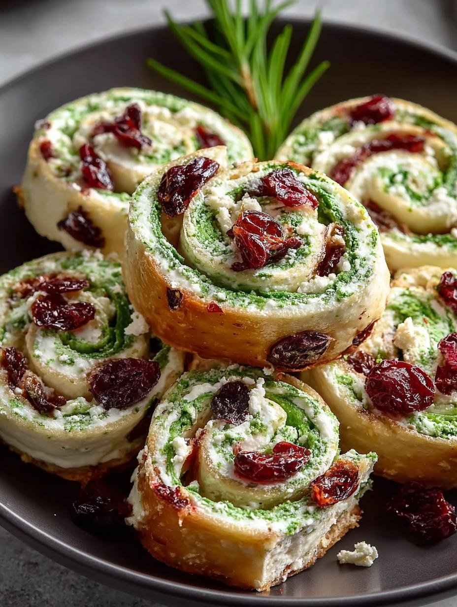 Cranberry Feta Pinwheels
