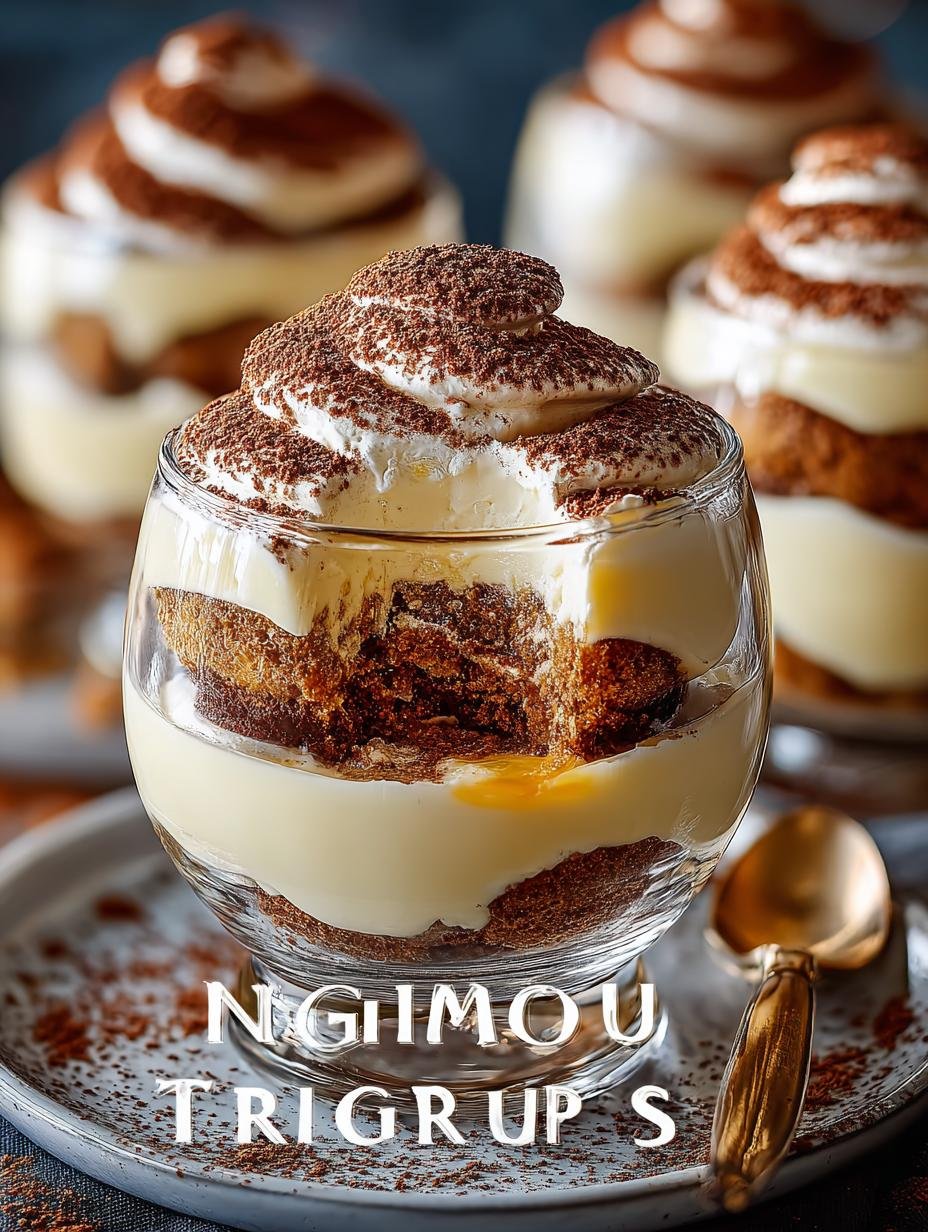 Delicious Eggnog Tiramisu Cups for the Holidays - Eggnog Tiramisu Cups - main visual representation
