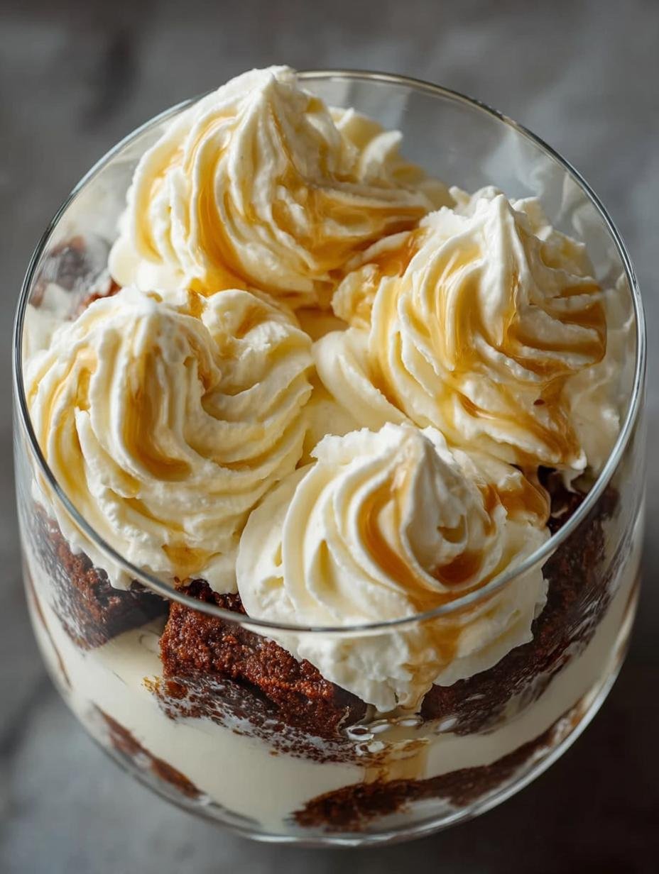 Delicious Gingerbread Brownie Trifles for Holiday Cheer - Gingerbread Brownie Trifles - additional detail