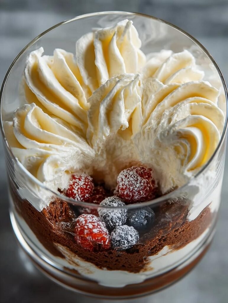 Gingerbread Brownie Trifles