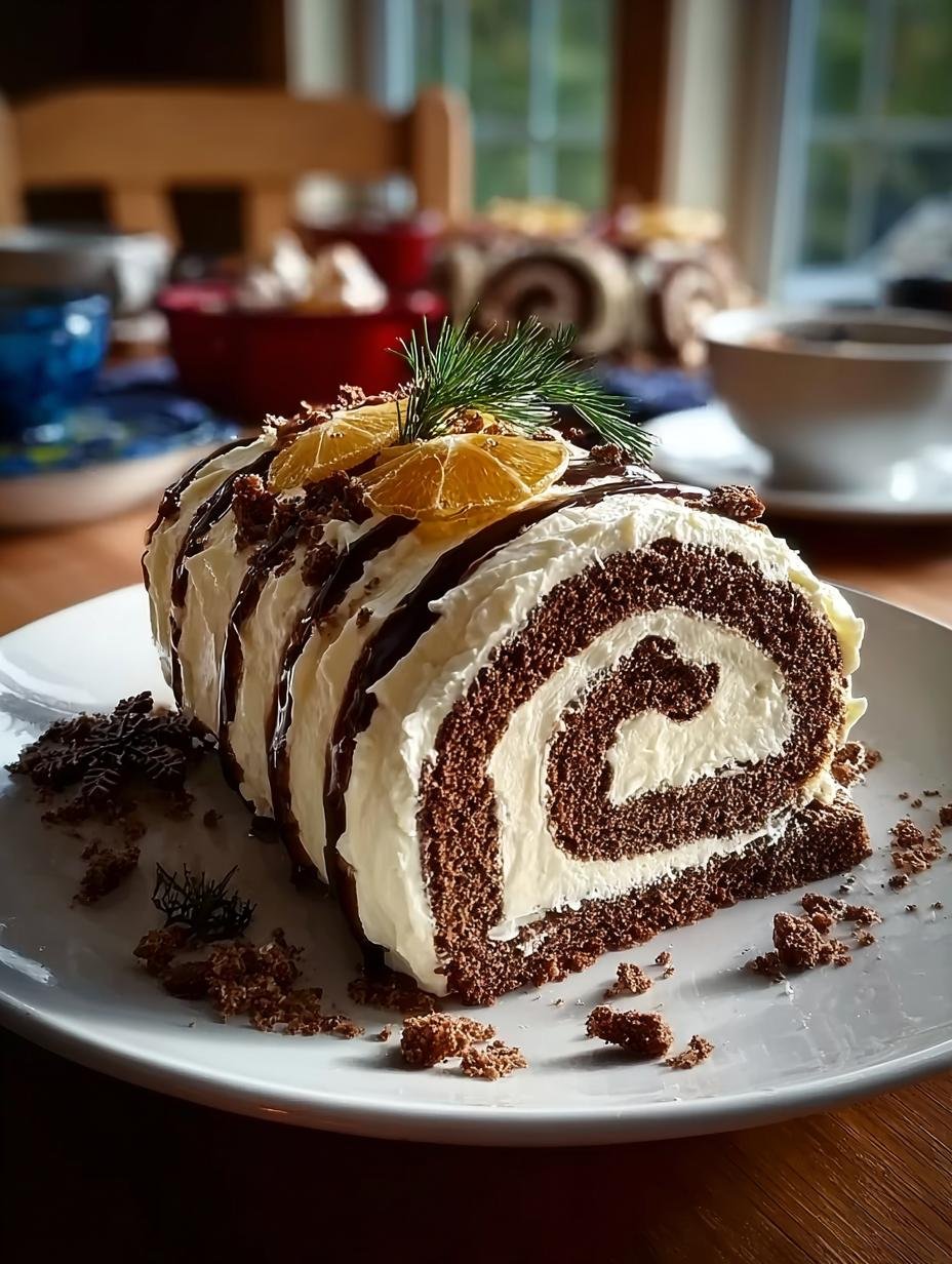 Quick Gingerbread Yule Log Cake: A Festive Delight 1 Gingerbread Yule Log Cake