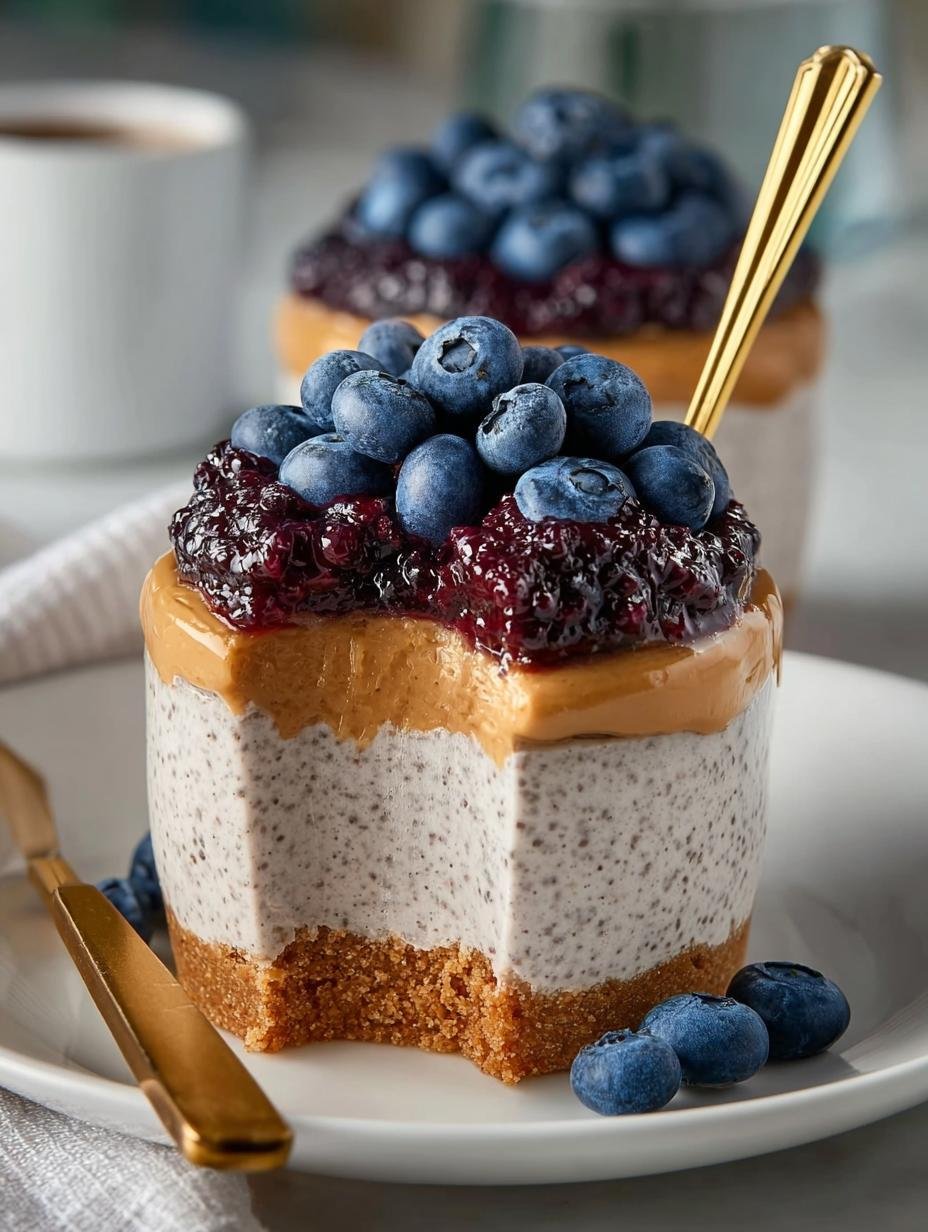High Protein Blueberry Peanut Chia Pudding Recipe - High Protein Blueberry Peanut - main visual representation