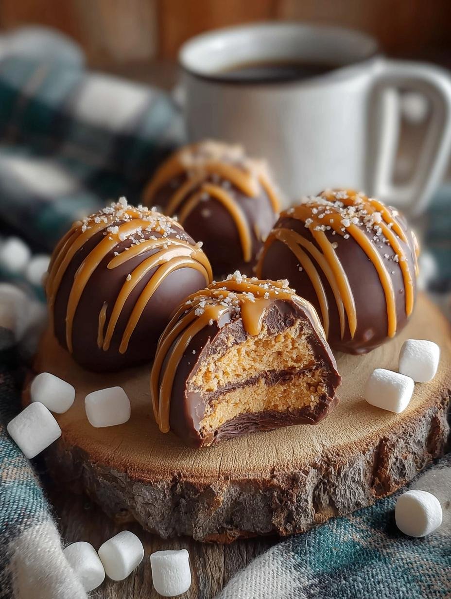 Hot Cocoa Balls with Marshmallows and Peanut Butter Delight - Hot Cocoa Balls with - main visual representation
