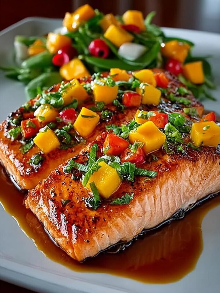 Mango Teriyaki Salmon