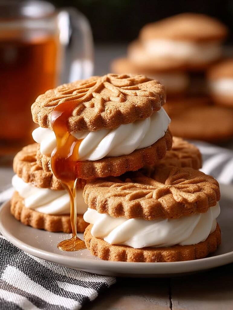 Maple Leaf Sandwich Cookies