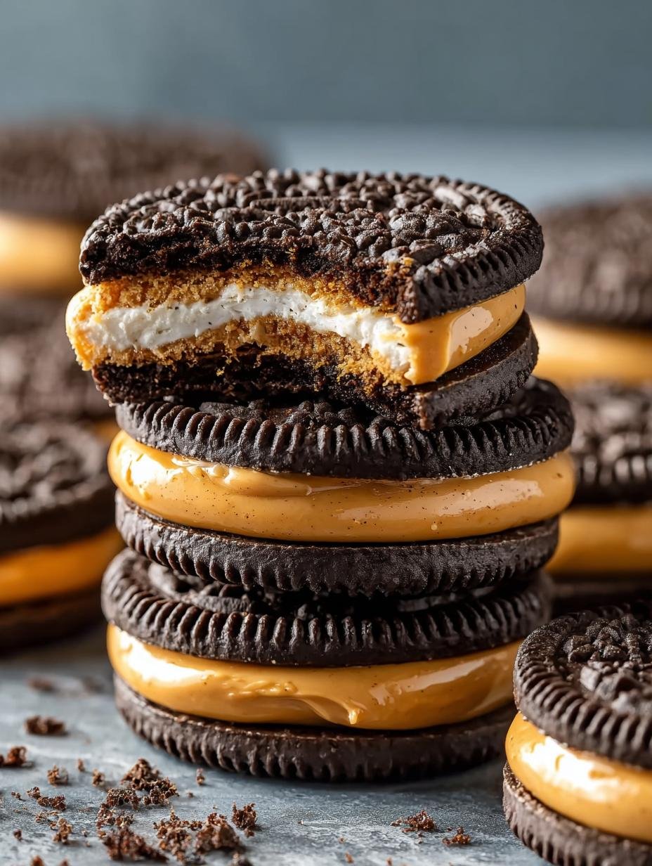 Decadent Peanut Butter Oreos That Will Change Your Snack Time - Peanut Butter Oreos - additional detail