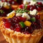 Rainbow Cranberry Jalapeno Tartlets