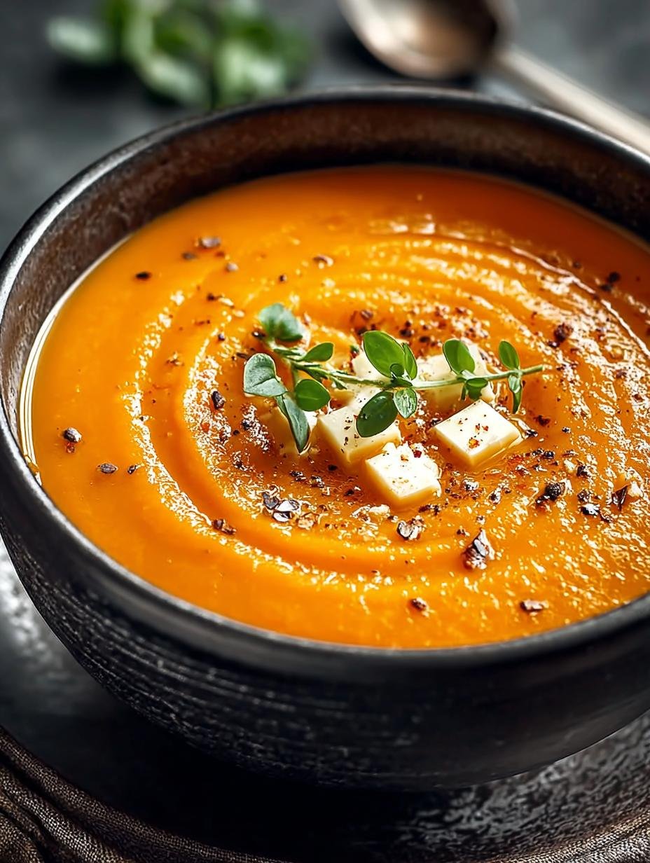 Irresistibly Creamy Roasted Carrot Soup That Comforts You - Roasted Carrot Soup - main visual representation