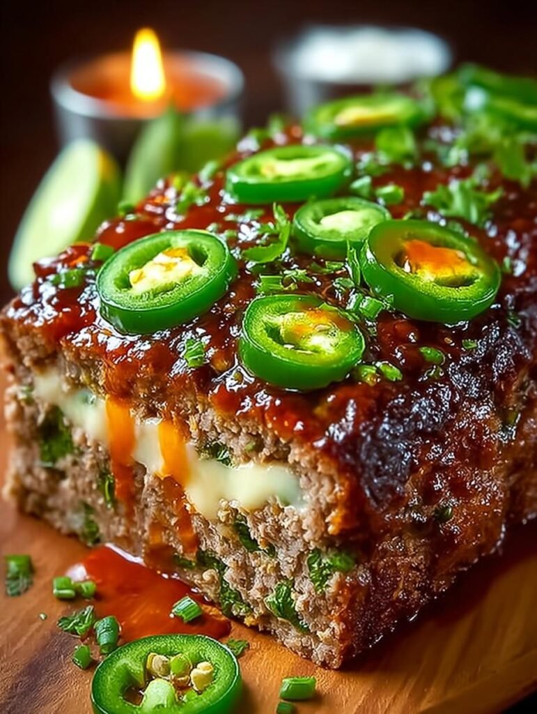 Smoky Jalapeno Popper Meatloaf
