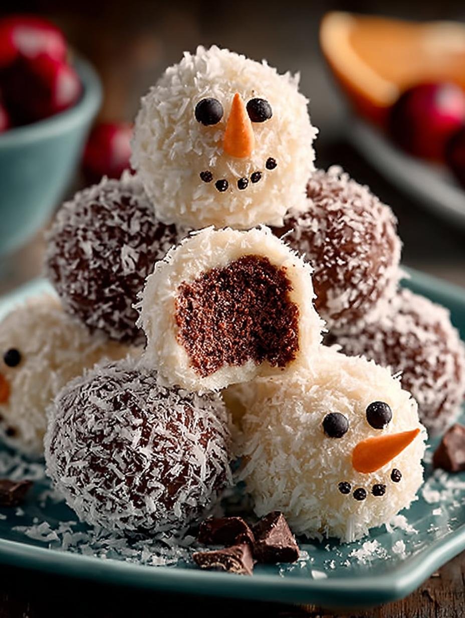 Snowman Truffles: 12 Festive Treats for Holiday Joy 3 Snowman Truffles: 12 Festive Treats for Holiday Joy - Snowman Truffles - additional detail