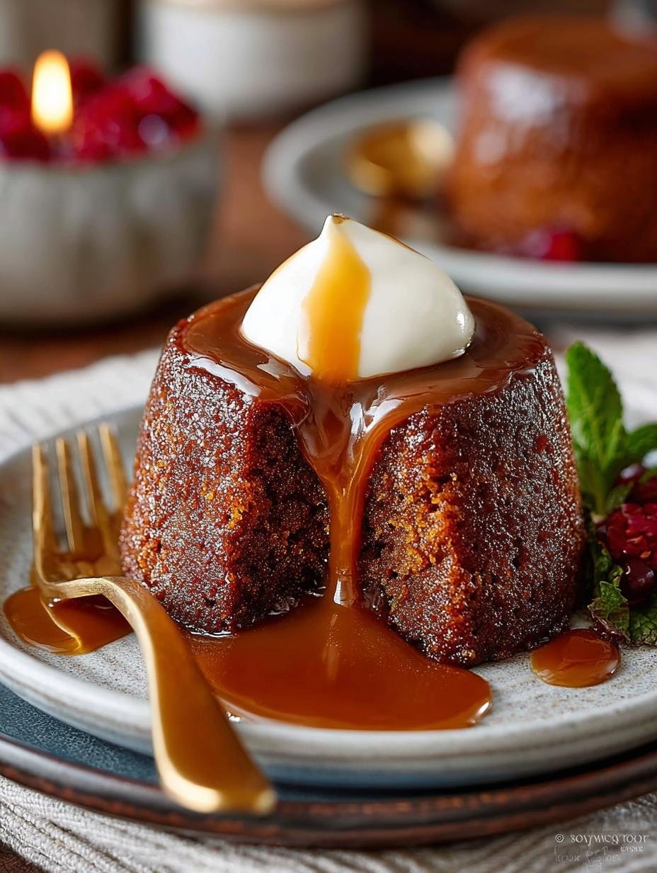 Sticky Toffee Pudding with Rich Toffee Sauce Recipe 1 Sticky Toffee Pudding with