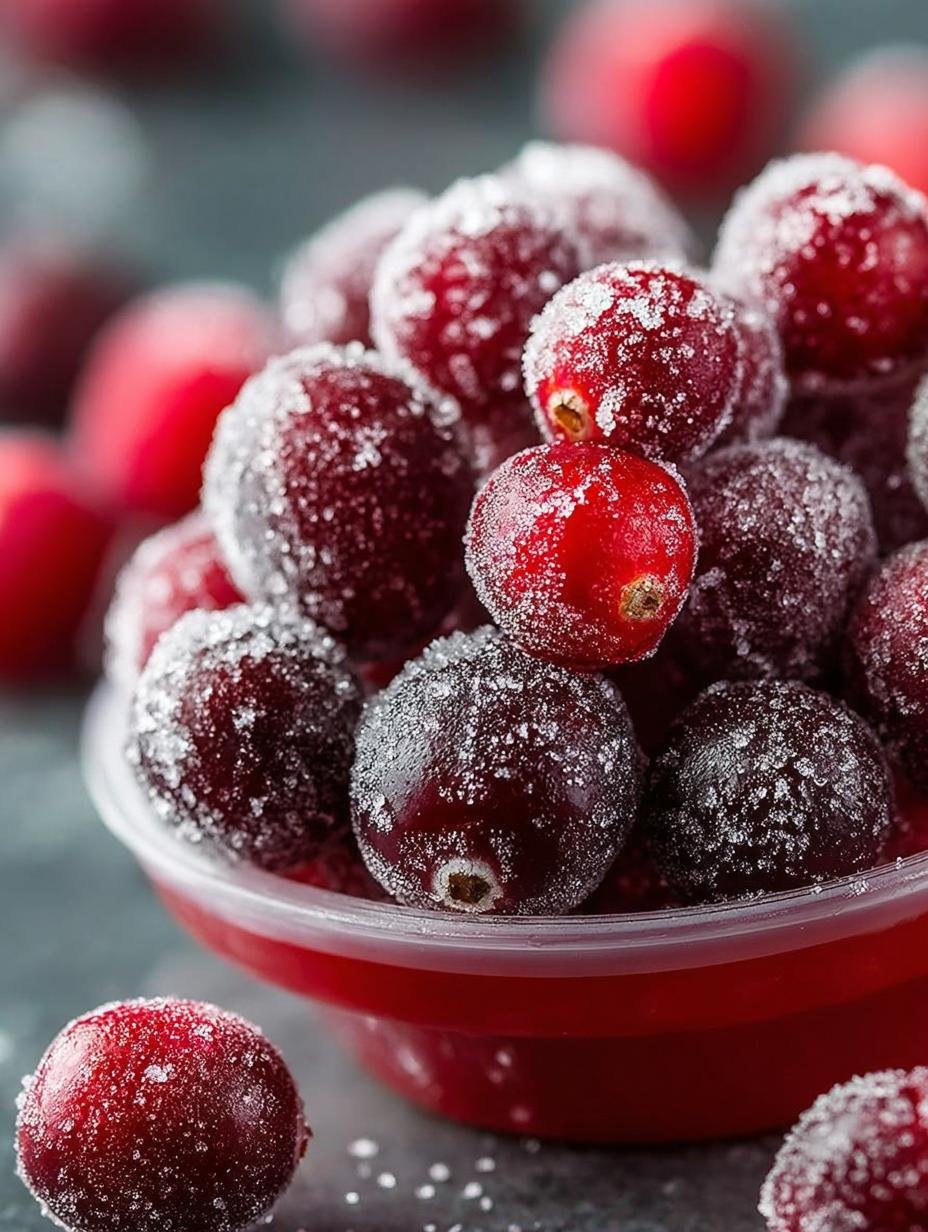 Delightful Sugared Cranberries: 7 Festive Recipes 2 Delightful Sugared Cranberries: 7 Festive Recipes - Sugared Cranberries - main visual representation