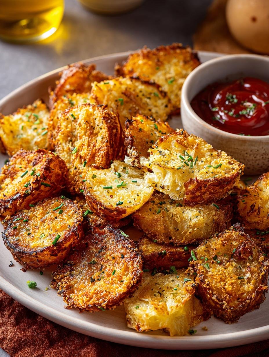 Viral Crispy Garlic Parmesan Crusted Potatoes You Must Try - Viral Crispy Garlic Parmesan - main visual representation