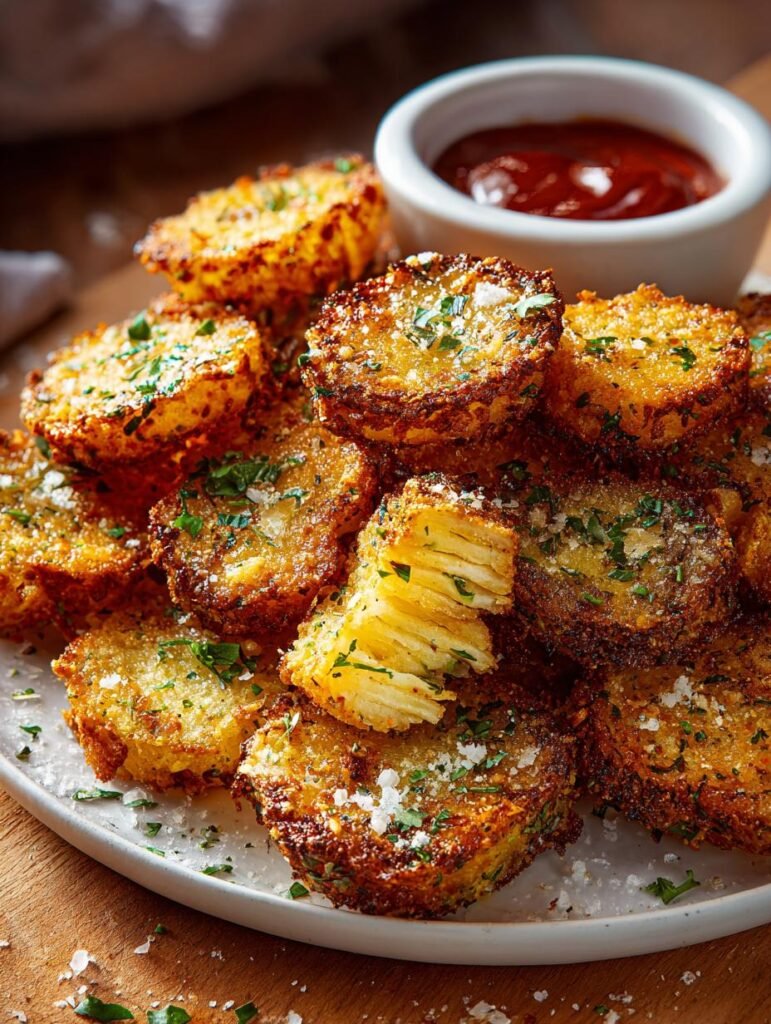 Viral Crispy Garlic Parmesan