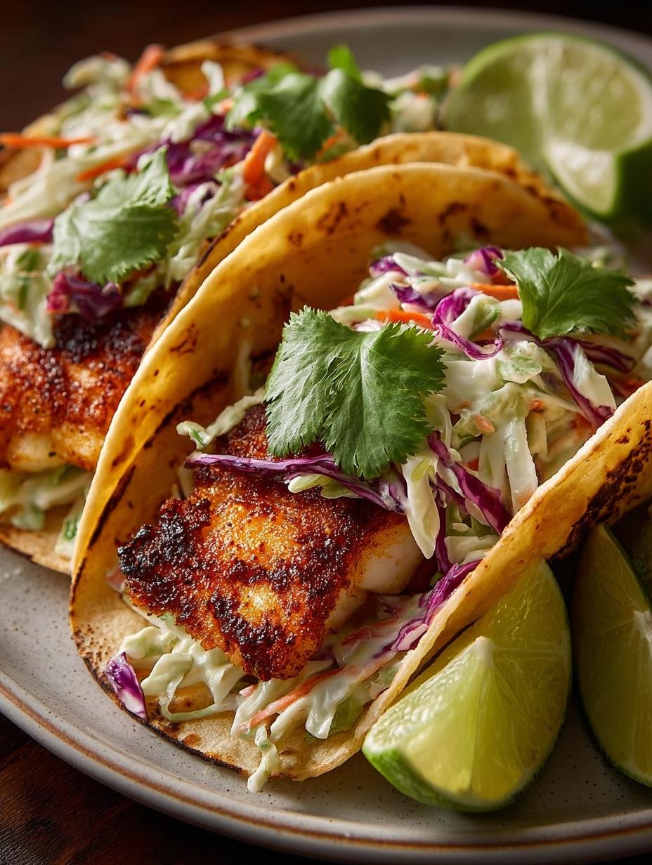 Air Fryer Fish Tacos with Cilantro Lime Slaw in 15 Minutes 2 Air Fryer Fish Tacos with Cilantro Lime Slaw in 15 Minutes - Air Fryer Fish Tacos - main visual representation