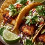 Air Fryer Fish Tacos with Cilantro Lime Slaw in 15 Minutes 5 Air Fryer Fish Tacos