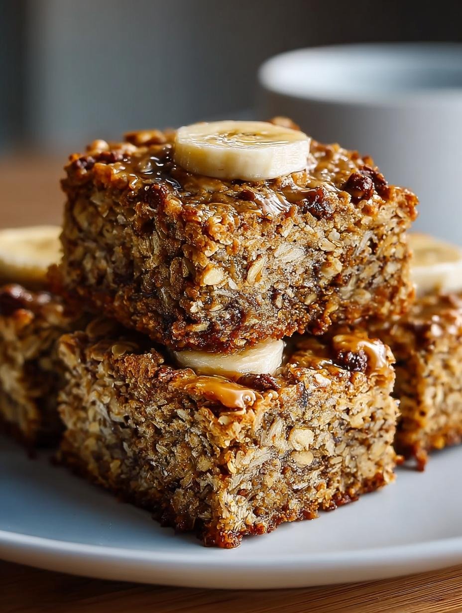 Irresistible Banana Oatmeal Bars: 16 Healthy Treats - Irresistible Banana Oatmeal Bars - main visual representation
