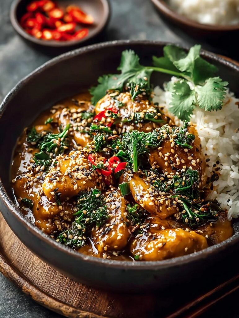 One Pan Spicy Sesame