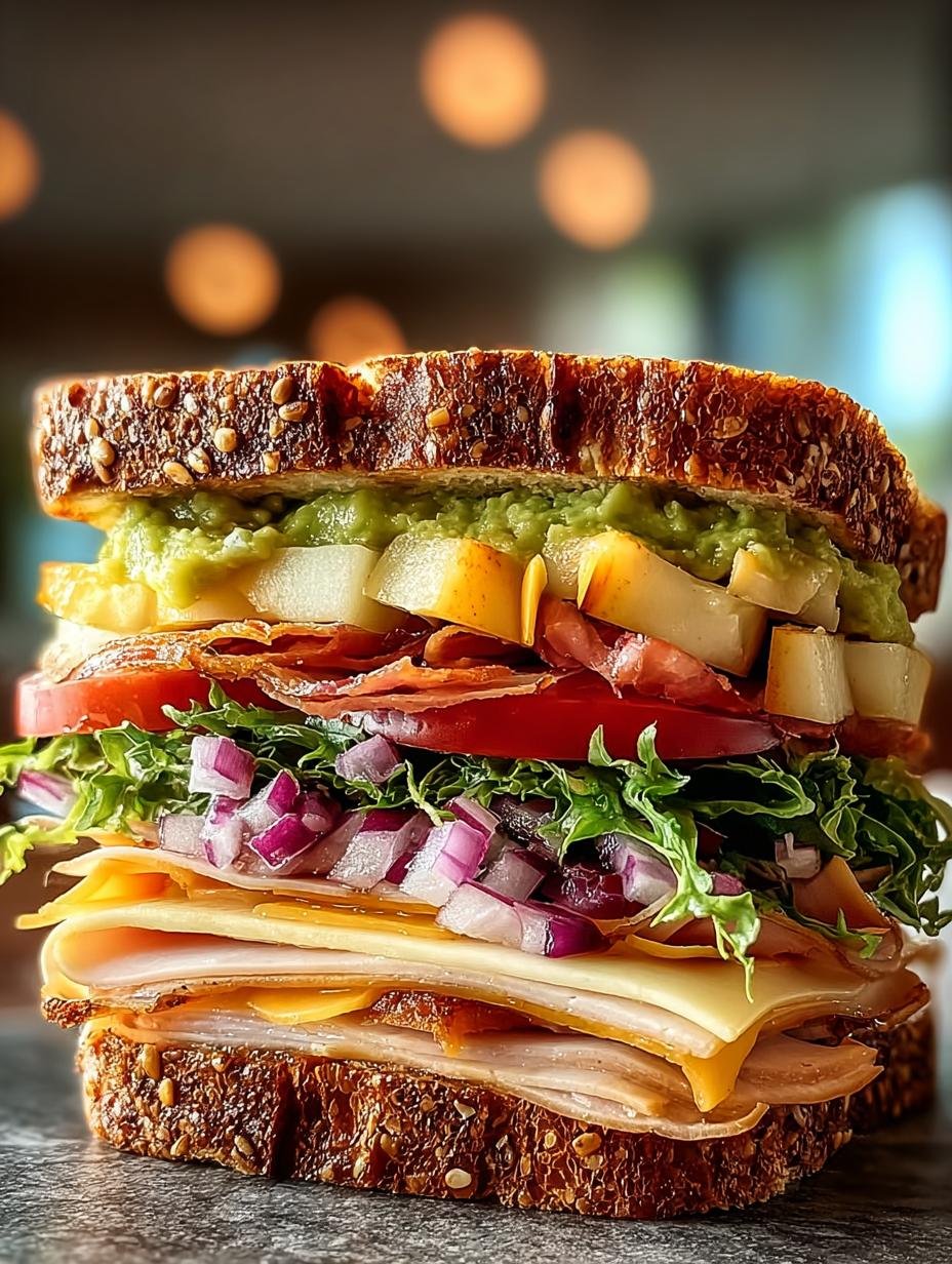 Delicious Turkey Apple Cheddar Sandwich for Lunch - Turkey Apple Cheddar Sandwich - main visual representation