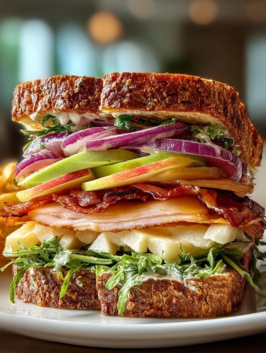 Delicious Turkey Apple Cheddar Sandwich for Lunch - Turkey Apple Cheddar Sandwich - additional detail