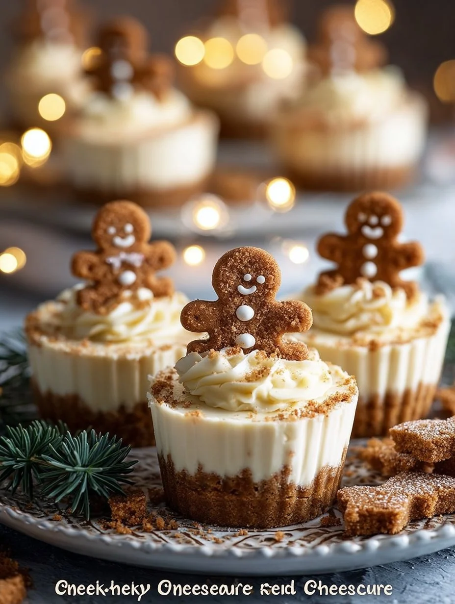 No-Bake Gingerbread Cheesecake Cups 1 No-Bake Gingerbread Cheesecake Cups topped with whipped cream and gingerbread crumbs