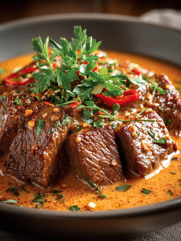 Beef Creamy Paprika Sauce