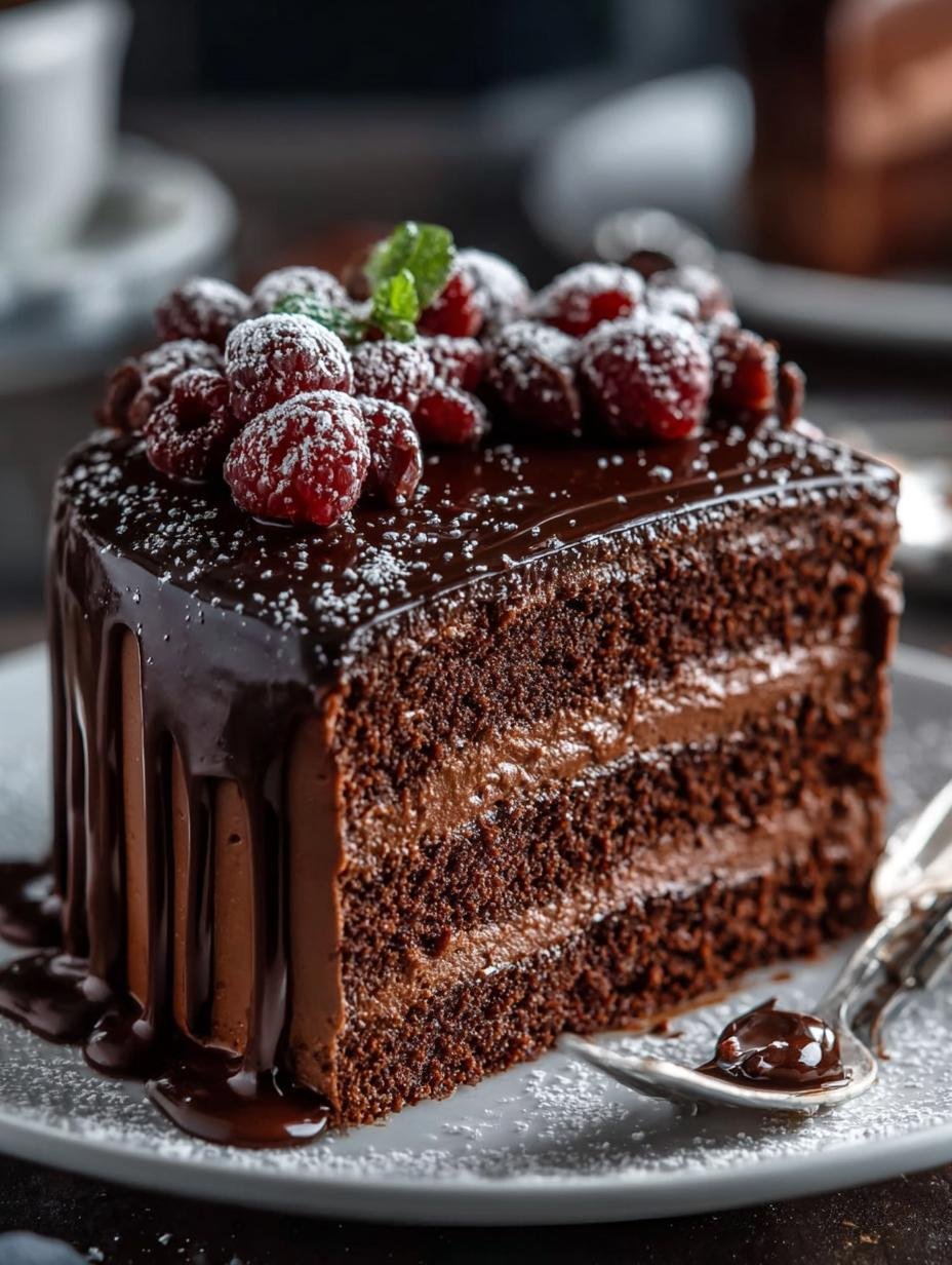 Belgian Chocolate Cake: 12 Layers of Decadent Delight 3 Belgian Chocolate Cake: 12 Layers of Decadent Delight - Belgian Chocolate Cake - additional detail