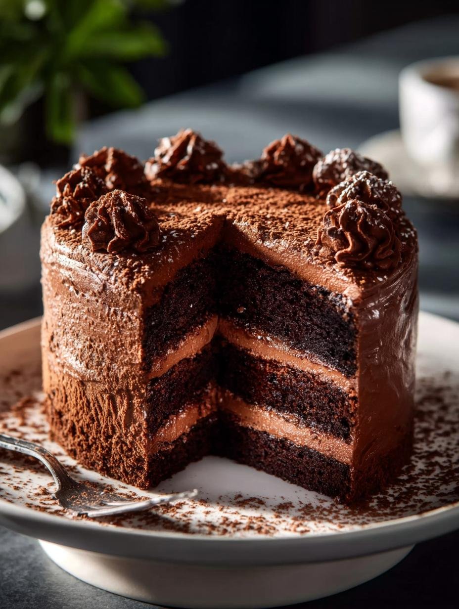 Belgian Chocolate Cake: 12 Layers of Decadent Delight 1 Belgian Chocolate Cake