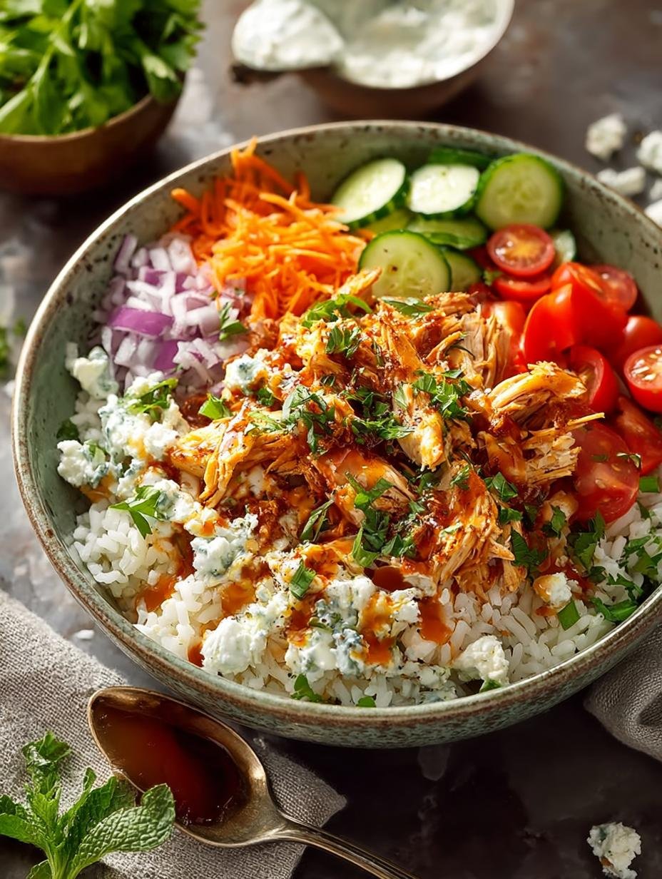 Buffalo Chicken Rice Bowls: 7 Reasons to Love This Dish 2 Buffalo Chicken Rice Bowls: 7 Reasons to Love This Dish - Buffalo Chicken Rice Bowls - main visual representation