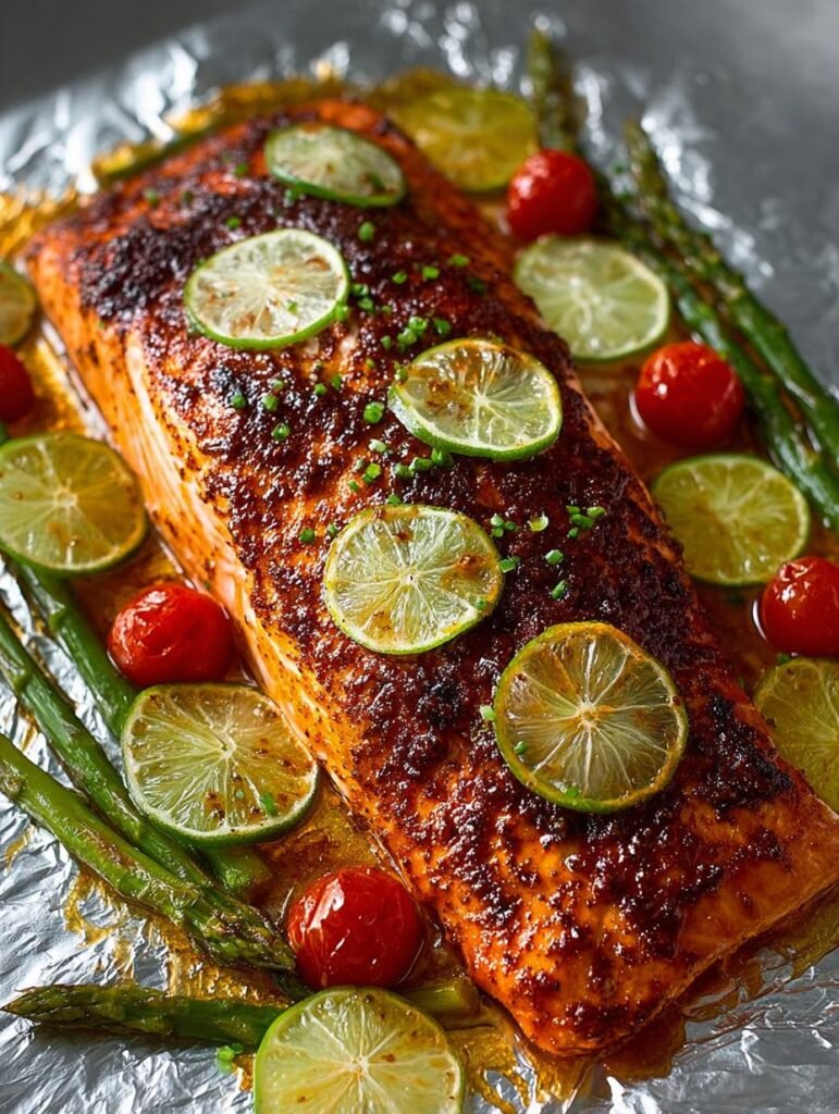 Chili Lime Baked Salmon