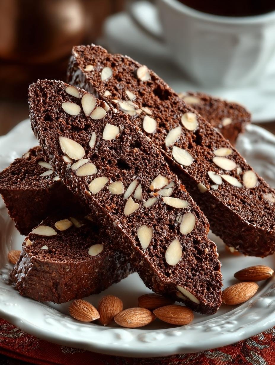 Delicious Chocolate Almond Biscotti Recipe to Savor - Chocolate Almond Biscotti - main visual representation