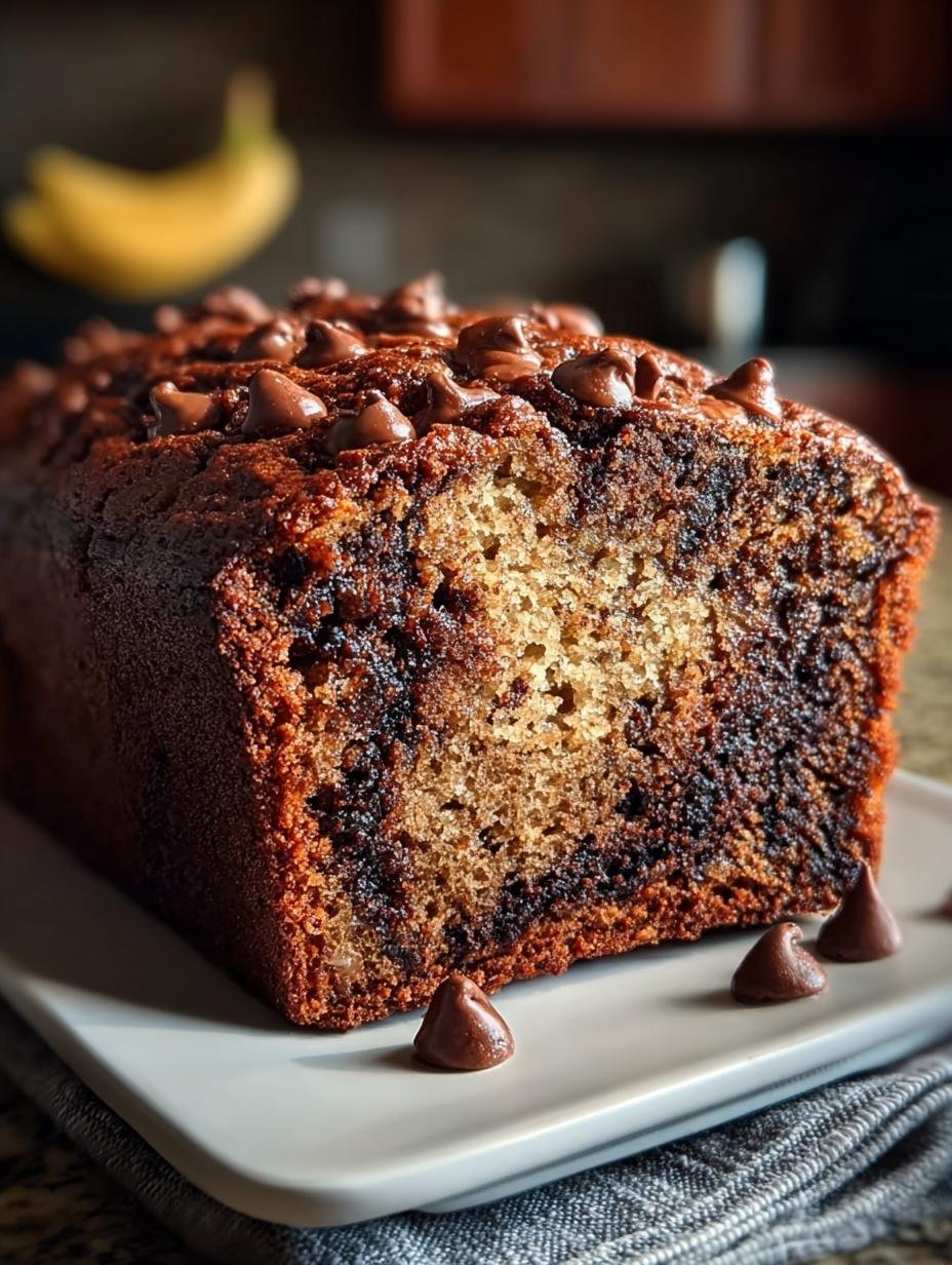 Irresistible Chocolate Espresso Banana Bread Recipe - Chocolate Espresso Banana Bread - main visual representation