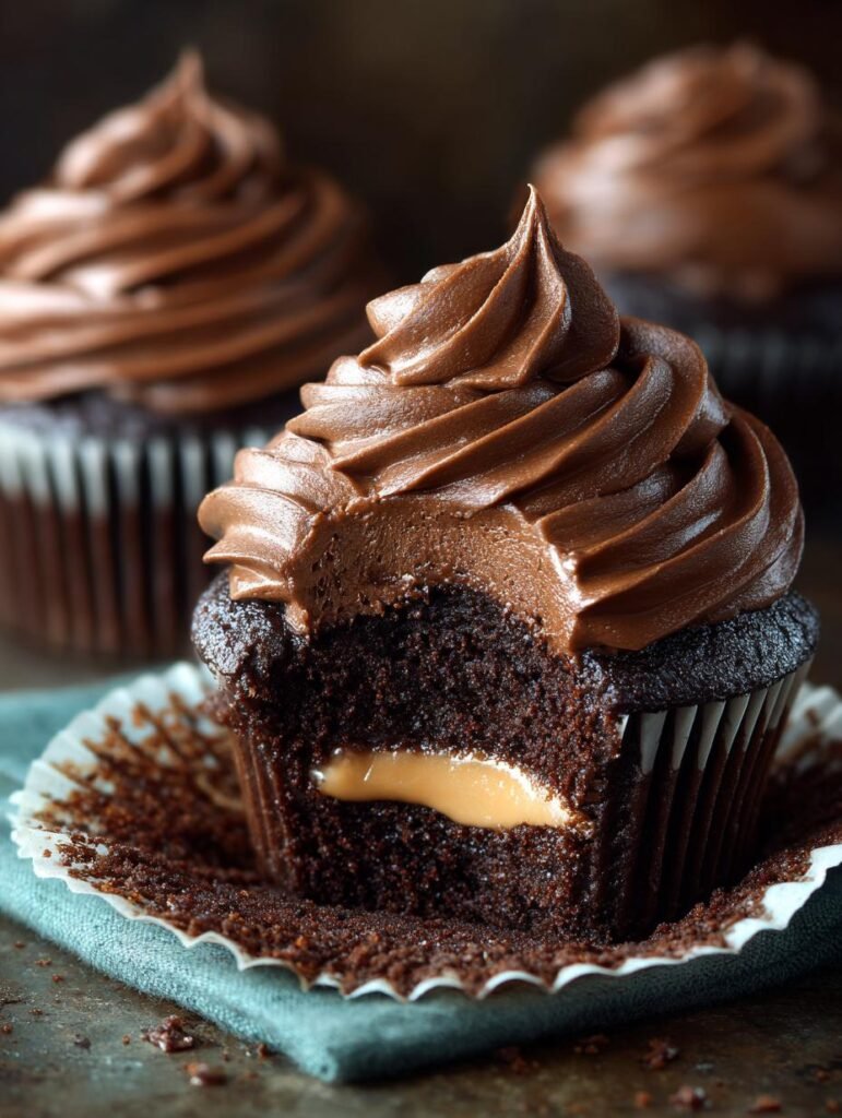 Double Dark Chocolate Cupcakes